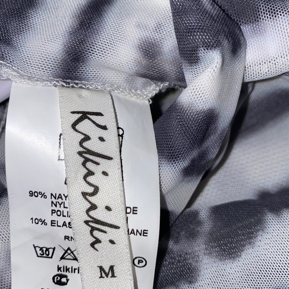 Dolls Kill Kiki Riki Mesh Tie Dye Turtleneck Bodysuit - Picture 9 of 11